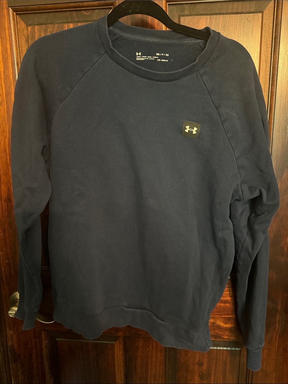 Under Armour Men's Dark Navy Crewneck Pullover Sweatshirt